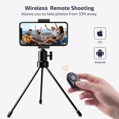 Letscom F-531 25 cm LED kruhové svetlo so stojanom a Bluetooth diaľkovým ovládaním