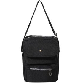 Módna mini trendy štvorcová kabelka (čierna)