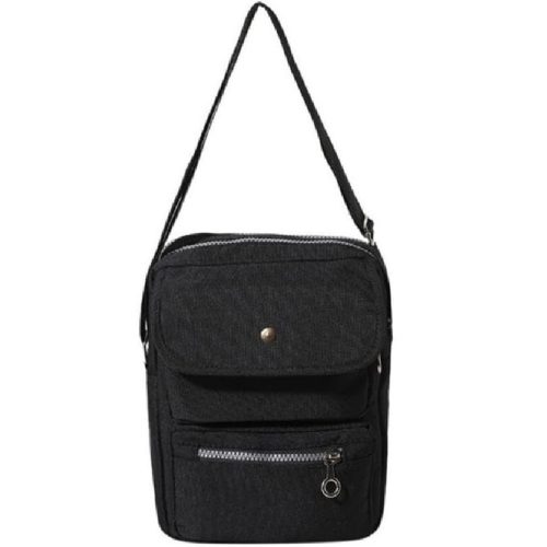 Módna mini trendy štvorcová kabelka (čierna)