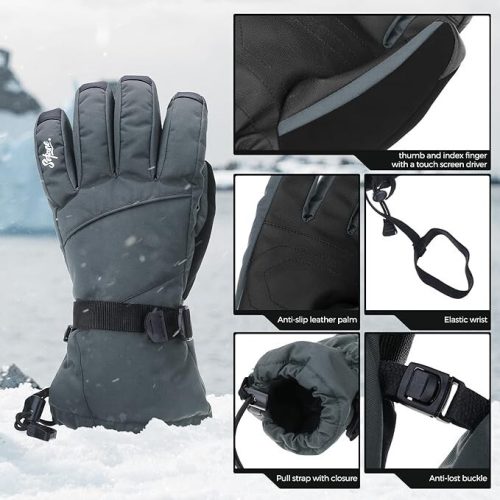 Lyžiarske rukavice Sefzone Touchscreen L – unisex, teplé a pohodlné