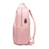 Batoh na notebook J.QMEI, taška s USB konektorom (ružová)