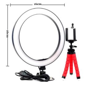 MakeUp&Liven LED kruhové svetlo so stojanom (25 cm)