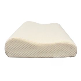   Pohodlný vankúš z pamäťovej peny Blux s prateľným poťahom – 50×30×10/7 cm – biely