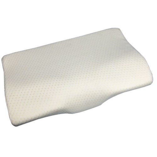 Pohodlný vankúš z pamäťovej peny Blux s prateľným poťahom – 50×30×10/7 cm – biely