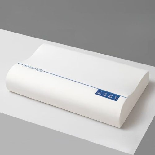 Ergonomický vankúš na krk Blux z pamäťovej peny – pre relaxačný a pohodlný spánok – biely