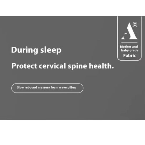 Ergonomický vankúš na krk Blux z pamäťovej peny – pre relaxačný a pohodlný spánok – biely