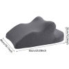 Multifunkčný podporný vankúš z pamäťovej peny Blux – na podporu chrbta, relaxáciu a brucha (65 × 46 × 26 cm, tmavosivý)