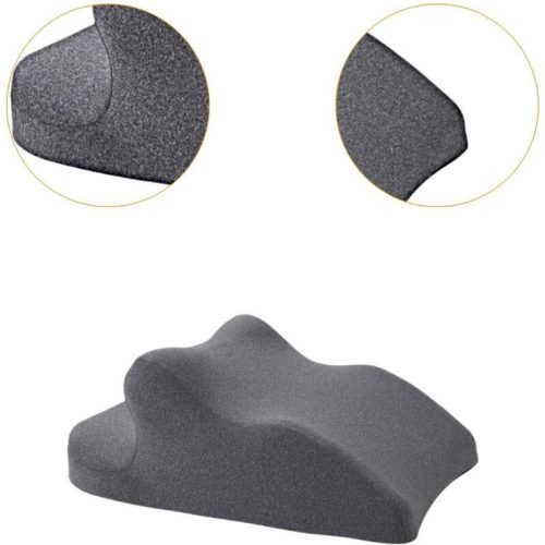 Multifunkčný podporný vankúš z pamäťovej peny Blux – na podporu chrbta, relaxáciu a brucha (65 × 46 × 26 cm, tmavosivý)