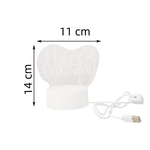 Dekoratívna LED lampa DreamLED Happy Birthday