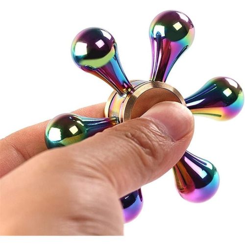 Kovový kvet Innootech Colorful Fidget Spinner