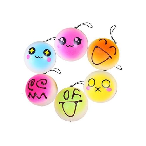 Sada 30 plyšových figúrok Squishy na odbúravanie stresu – dá sa pripevniť na kľúčenku alebo tašku