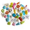 Sada 30 plyšových figúrok Squishy na odbúravanie stresu – dá sa pripevniť na kľúčenku alebo tašku