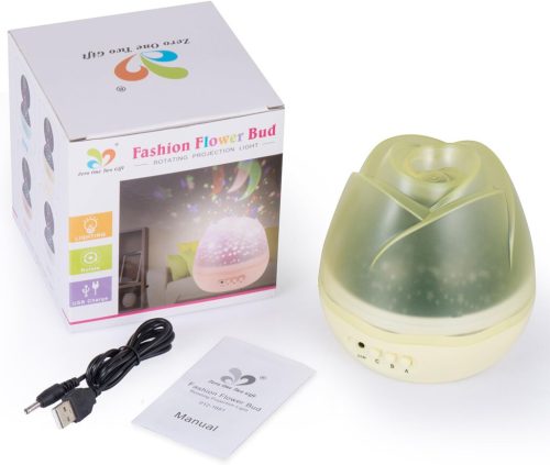 Nočná lampa pre deti v tvare žltého kvetu