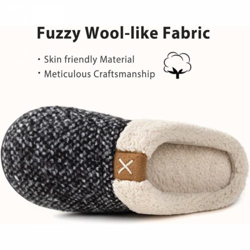 Zimné ponožky z pamäťovej peny ULTRAIDEAS veľkosť 44–45 – čierno-biele