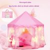 BDream Detský stan, stan na hranie do interiéru aj exteriéru, princezná ružová ‎140x135 cm
