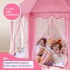 BDream Detský stan, stan na hranie do interiéru aj exteriéru, princezná ružová ‎140x135 cm