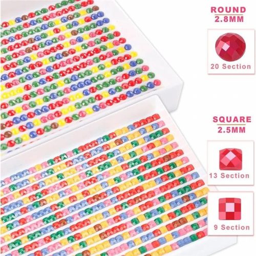 Sada na diamantové maľovanie s jesenným vzorom 40 x 30 cm