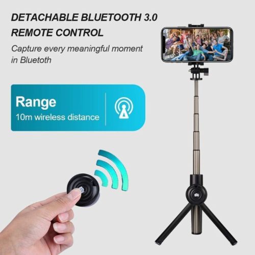 Multifunkčná selfie tyč InnoTech – s diaľkovým ovládaním Bluetooth, nastaviteľná dĺžka