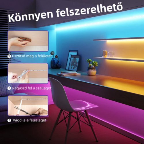 Innolight DIY LED pásik 5 m – flexibilné dekoratívne LED osvetlenie s meniacim sa farbou