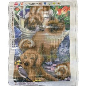   Sada na diamantovú maľbu so vzorom mačiek a psov – kreatívne hobby a dekorácie