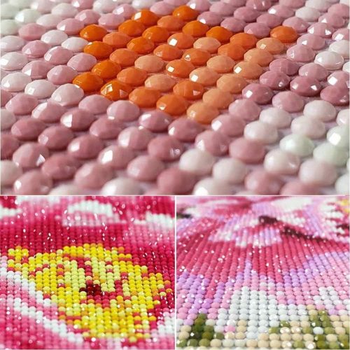 Diamantová maľba s fialovým vlkom – 30×40 cm, kompletná sada puzzle