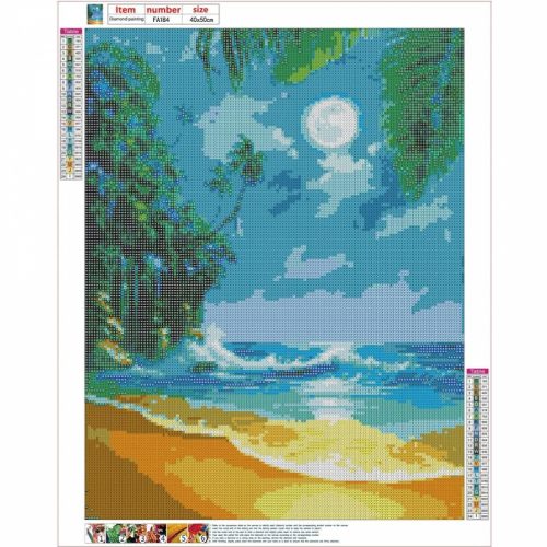 Bshop Diamond Painting Beach 40 x 50 cm