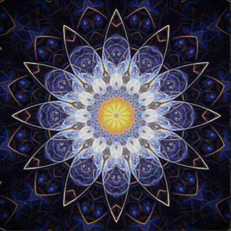 Diamantový obraz so vzorom Mandala 25 x 25 cm