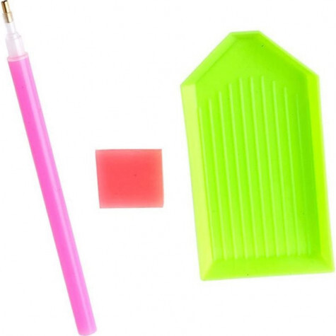 Diamantová maľba mandala – kreatívna hobby sada 25 x 25 cm