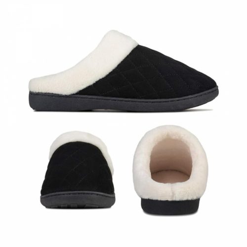 ULTRAIDEAS Zimné ponožky s pamäťovou penou a vzorom 40–41 – čierne