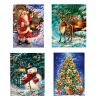 Sada na 5D diamantovú maľbu KRUCE – Zimné vzory, 4kusy