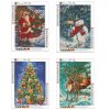 Sada na 5D diamantovú maľbu KRUCE – Zimné vzory, 4kusy