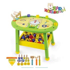   Detská stolová hracia súprava pre domácich majstrov s 57 doplnkami – vývojová hra na rolách s náradím