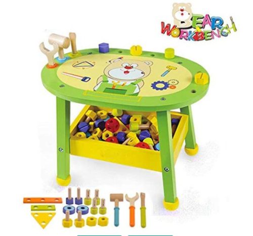 Detská stolová hracia súprava pre domácich majstrov s 57 doplnkami – vývojová hra na rolách s náradím