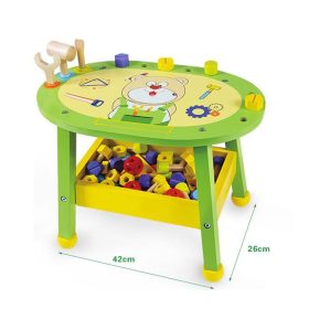   Detská stolová hracia súprava pre domácich majstrov s 57 doplnkami – vývojová hra na rolách s náradím