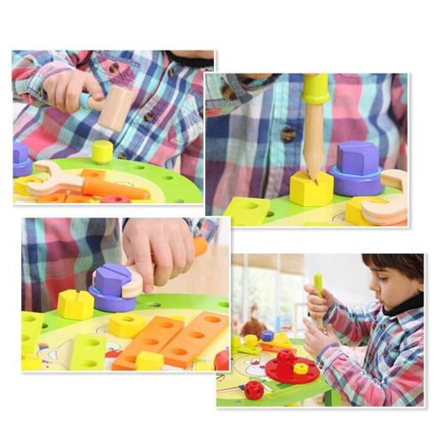 Detská stolová hracia súprava pre domácich majstrov s 57 doplnkami – vývojová hra na rolách s náradím