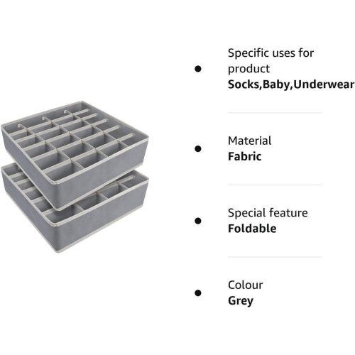 Organizér do zásuviek Yorgewd 2 ks (sivý)