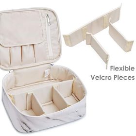   Veľká kozmetická taštička Narwey s mramorovým vzorom na cesty – praktická a elegantná