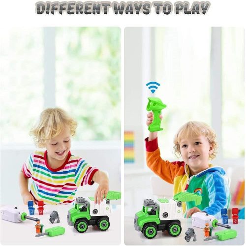 Rozobraté smetiarske auto BeebeeRun – kreatívna stavebná hračka pre deti