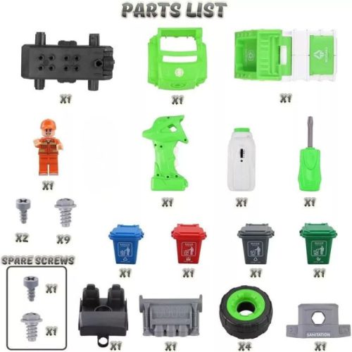 Rozobraté smetiarske auto BeebeeRun – kreatívna stavebná hračka pre deti