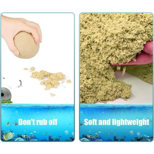 Sada kinetického piesku Magicfun 3D – s morskými živočíchmi, kreatívna hračka pre deti