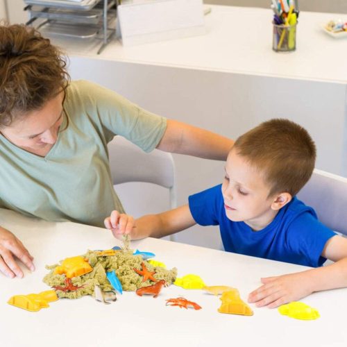 Sada kinetického piesku Magicfun 3D – s morskými živočíchmi, kreatívna hračka pre deti