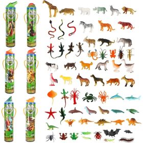   BeebeeRun 6-dielna sada mäkkých figúrok zvieratiek – pre deti