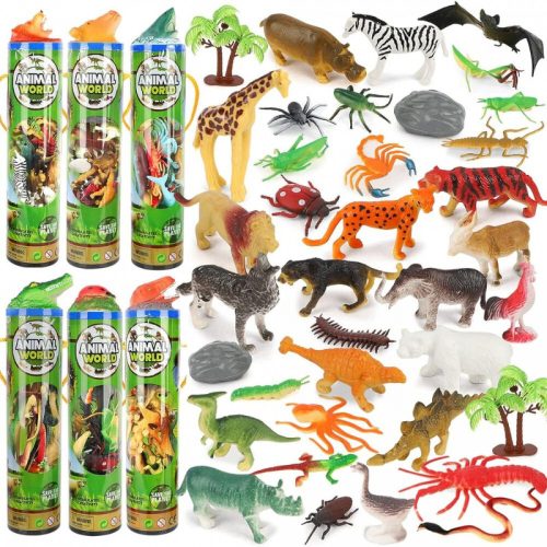 BeebeeRun 6-dielna sada mäkkých figúrok zvieratiek – pre deti