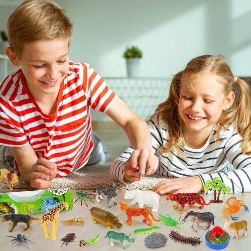 BeebeeRun 6-dielna sada mäkkých figúrok zvieratiek – pre deti