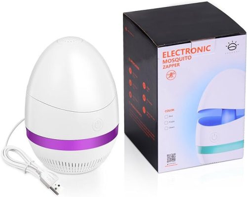 Elektrická LED lampa na komáre SUNNEST – biela, repelent proti komárom