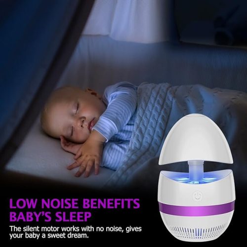 Elektrická LED lampa na komáre SUNNEST – biela, repelent proti komárom