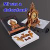 CubicFun 3D puzzle stolík vyrezávané kyvadlové hodiny – kreatívny dekoračný model