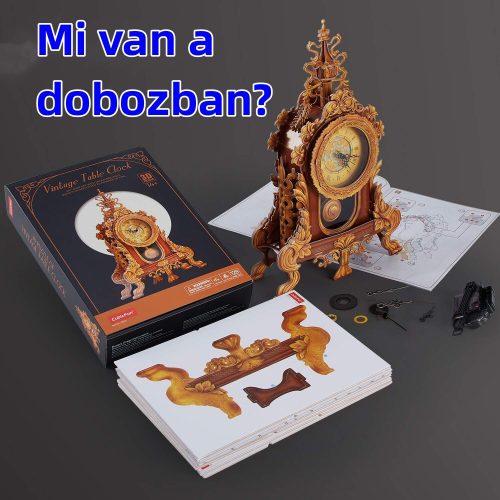 CubicFun 3D puzzle stolík vyrezávané kyvadlové hodiny – kreatívny dekoračný model