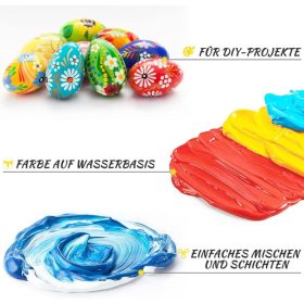   Sada akrylových farieb Gifort – 12-dielna sada farebných umeleckých farieb