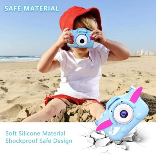 Digitálny detský fotoaparát, slon (modrý)